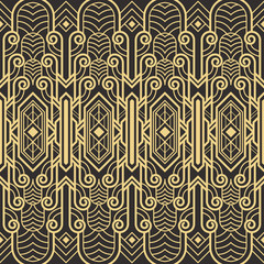Abstract art deco seamless pattern
