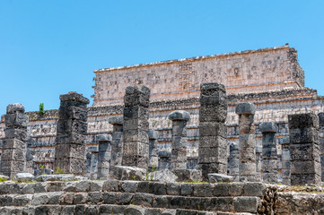 Group of the 1000 Columns at Chichen Itza, Yucatan, Mexico