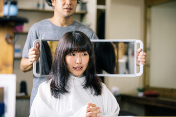 美容院・仕上げ
