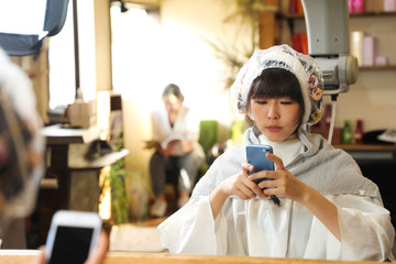 パーマ用加温機
