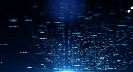 Transfer and storage of binary code sets/Data transmission channel. Motion of digital data flow. Transferring of binary code