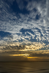 White of cirrocumulus cloud in blue sky.