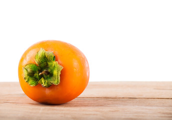 Ripe yellow persimmon