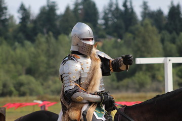 medievil knights prpare for battle