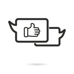 Obraz premium SMS vector icon.