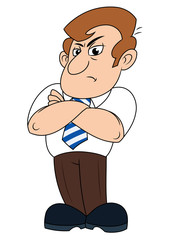 angry man with arms crossed 2