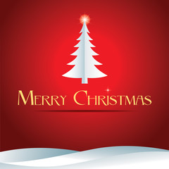 Merry Christmas. Christmas tree graphics.