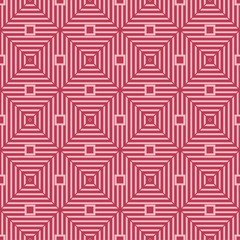 Red and pale pink geometric seamless pattern