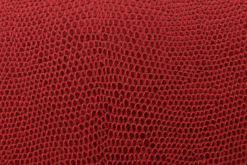 Red leather background texture.