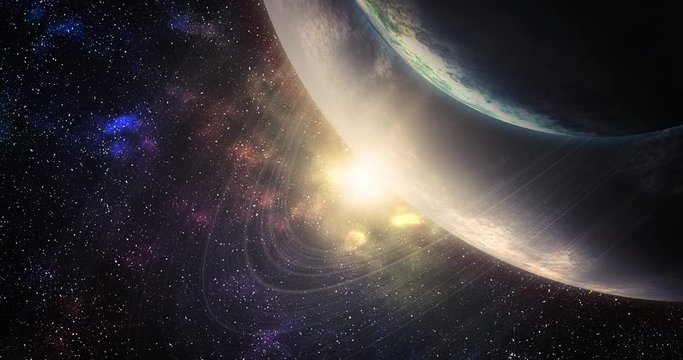 The universe, space, stars, nebulae, planets.