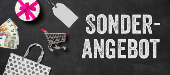 Shopping Konzept - Sonderangebot