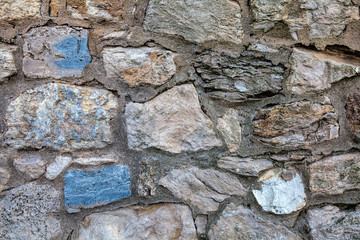 Part of a stone wall, for background or texture