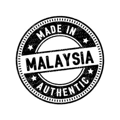 made in malaysia authentic rubber stamp icon