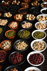 collection of different legumes for background