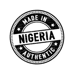 made in nigeria authentic rubber stamp icon