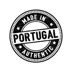 made in portugal authentic rubber stamp icon