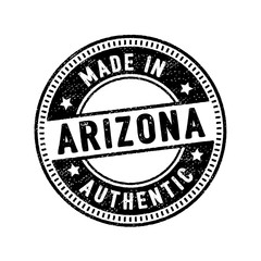 made in arizona authentic rubber stamp icon