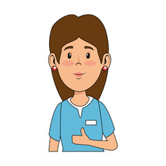 Fototapeta premium beautiful woman avatar character