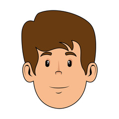young man head avatar character