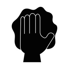 hand wiping with glove