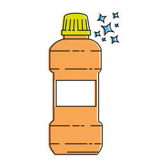 detergent bottle isolated icon