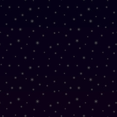 Seamless winter background with snowflakes