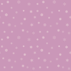 Seamless winter background with snowflakes