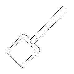 dustpan clean isolated icon