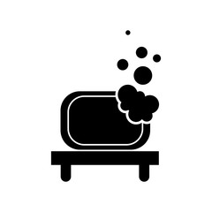 bathroom shelf and bubbles clean tool