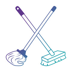 mop and brush icon