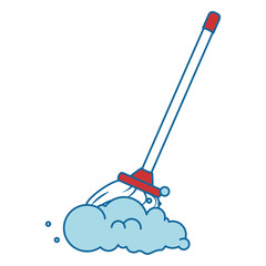 mop clean isolated icon