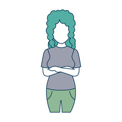 beautiful woman avatar character