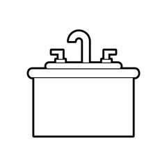 Obraz premium bathroom interior with sink vanity cabinet furniture