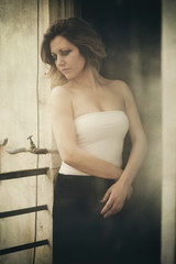 Portrait of pretty woman