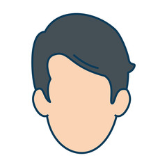 young man head avatar character