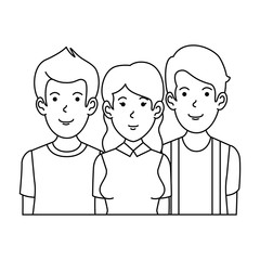 people casual avatars characters