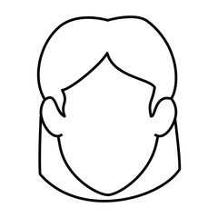 Fototapeta premium beautiful woman head avatar character