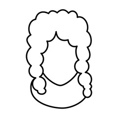 beautiful woman head avatar character