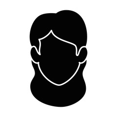 beautiful woman head avatar character