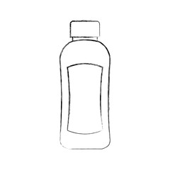 shampoo plastic bottle lotion or shower gel template design vector illustration