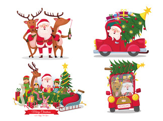 Christmas set. happy New Year