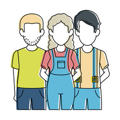 people casual avatars characters