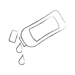 shampoo plastic bottle lotion or shower gel template design vector illustration