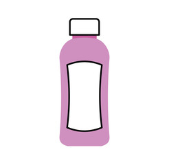 shampoo plastic bottle lotion or shower gel template design vector illustration