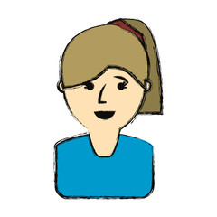 woman face vector illustration