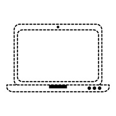 laptop computer isolated icon