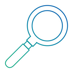 magnifying glass isolated icon