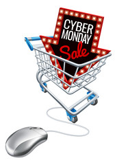 Cyber Monday Sale Online Trolley Computer Mouse