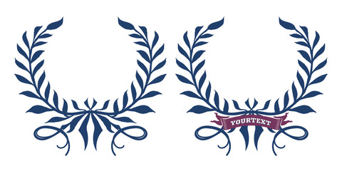 Wreath - hand drawn vector illustration