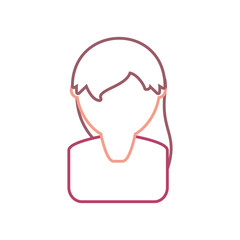 woman face vector illustration